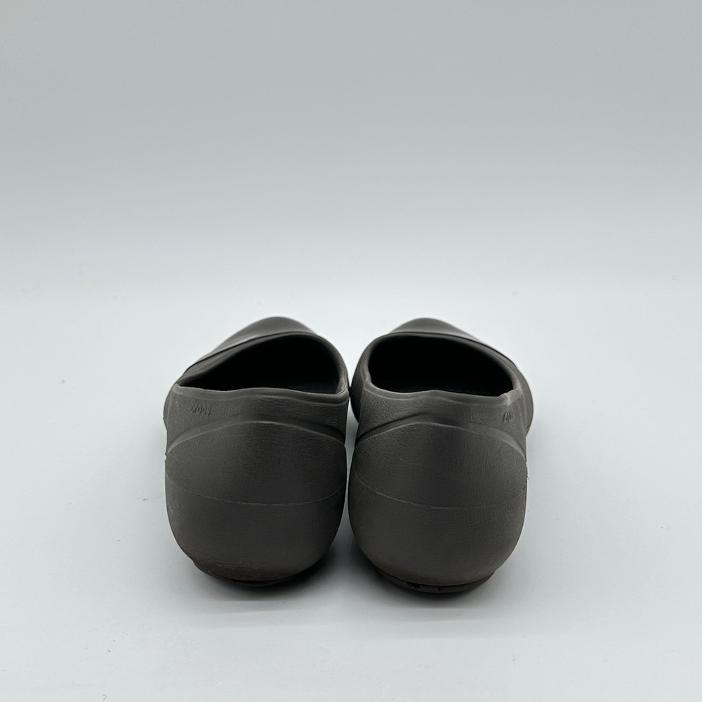 Crocs Ballet Flats Womens Size 8 Brown Cap Toe Comfort Casual Slip On Shoes - Picture 2 of 10